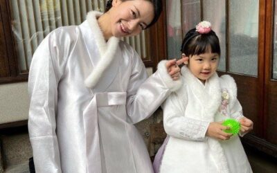 ‘한국인과 결혼’ 아키바 리에, 한복 차려입고 딸 돌잔치…예쁜 엄마