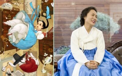 신윤복 그림 속 한복 보고 ‘한복입은 서양동화’ 흑요석 작가 만나고